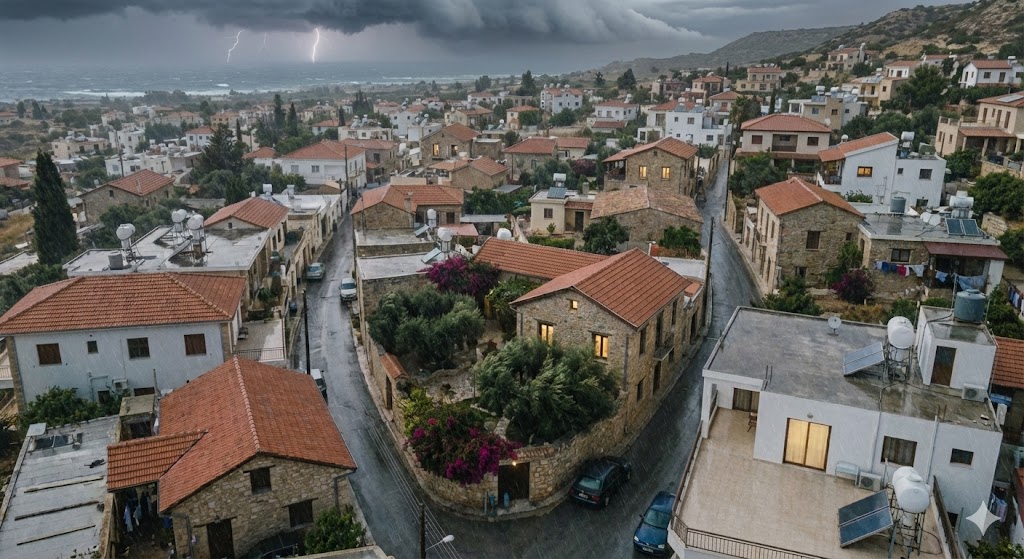 Storm clouds over Cyprus