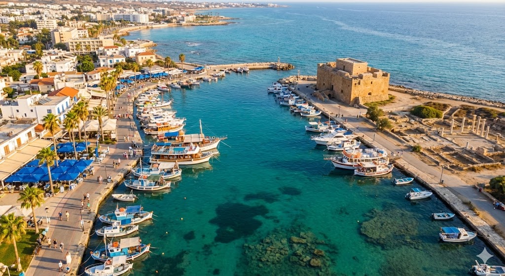 Life in Paphos Harbour and City